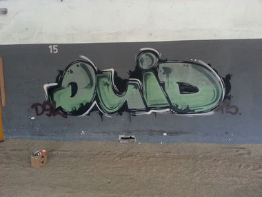 Graffiti Wall in Hamburg - Photo by GurkenGlas - quid, dsl (2013)