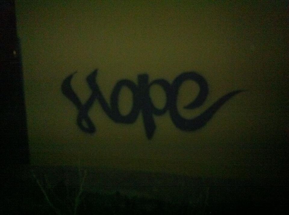 Graffiti Wall in Kumanovo - Photo by H0p3 - hope (2013)