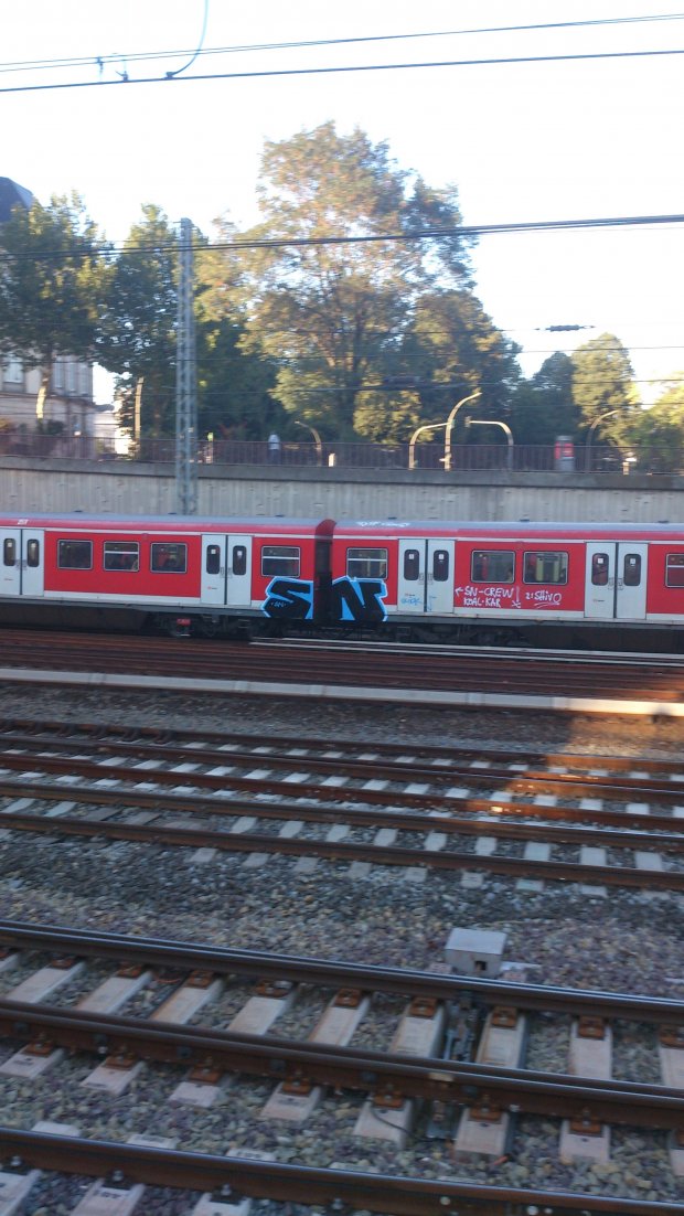 Graffiti Train in Hamburg - Photo by HAMBURG7 - sn, koal, hamburg (2013)