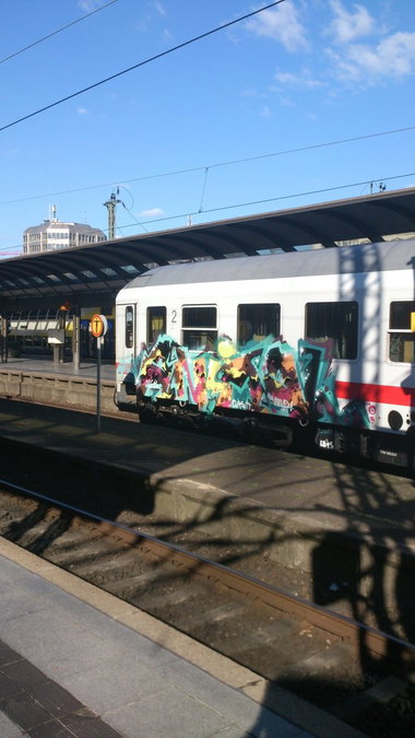Graffiti Train in Hamburg - Photo by HAMBURG7 - animol, hamburg (2013)