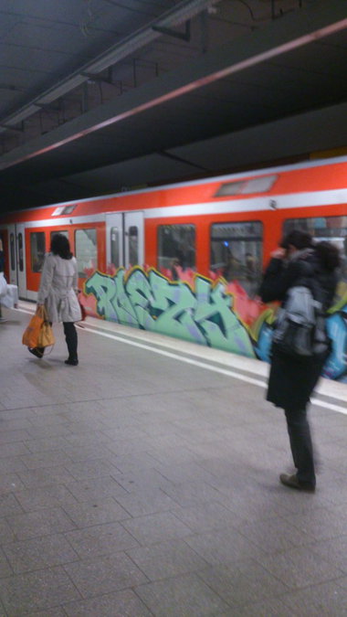 Graffiti Train in Hamburg - Photo by HAMBURG7 - poezy, hamburg, s-bahn (2013)