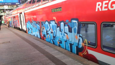 Graffiti Train - Photo by HAMBURG7 - cfhh, hsv, regio (2013)