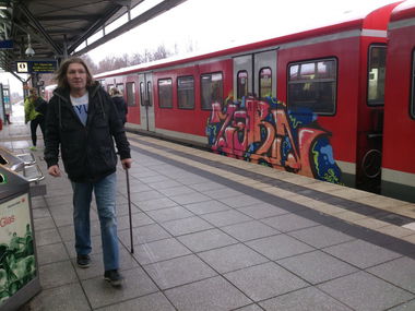 Graffiti Train in Hamburg - Photo by HAMBURG7 - zorn, fissoe (2014)