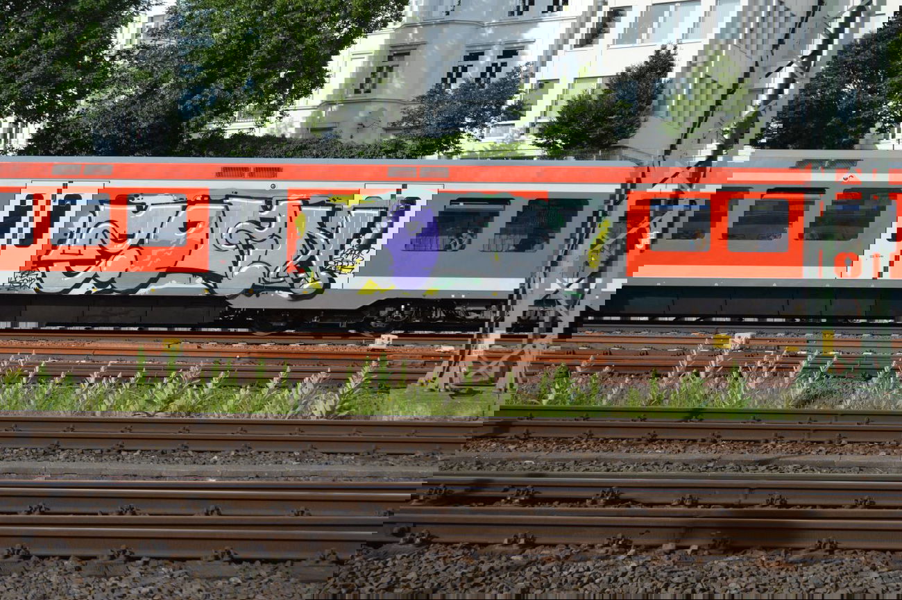 Graffiti Train - Photo by HAMBURG7 - zorn, bk, kgz (2014)