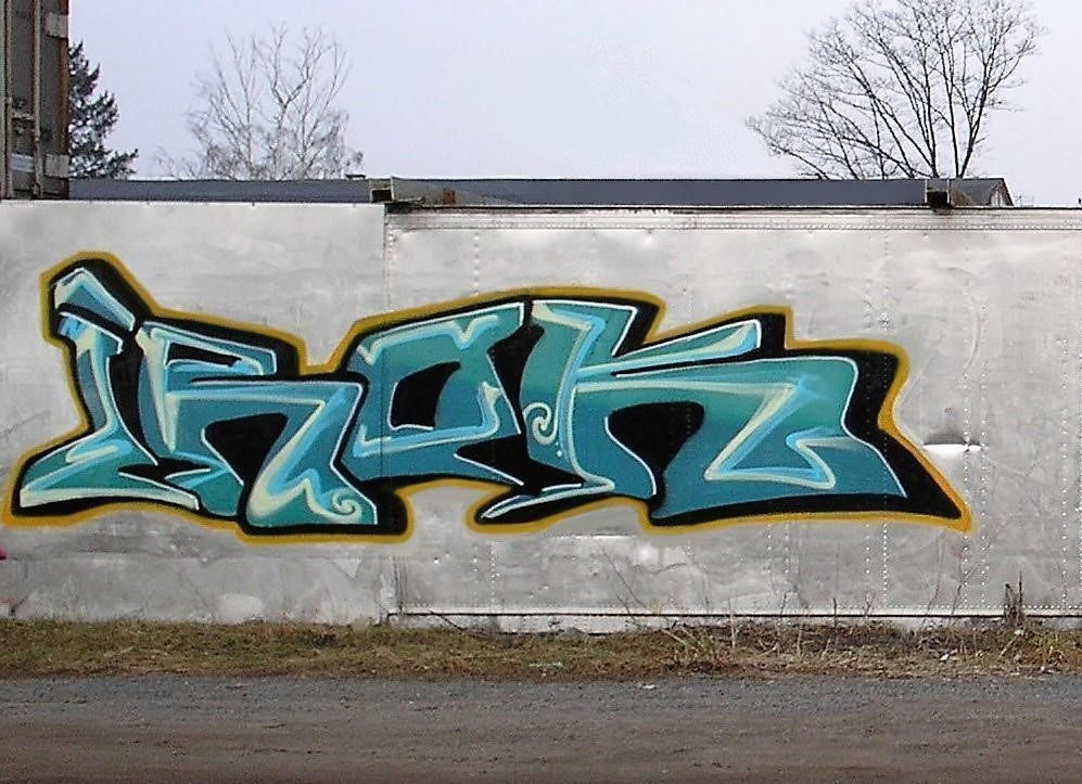 Graffiti in Drehort - Photo by HANZO - IROK (2006)
