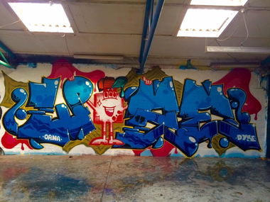 Graffiti Wall in Aalborg - Photo by HAOS - norresundby, colors, piece (2017)