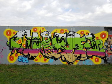 Graffiti Wall in Kolind - Photo by HAOS - festival, kolind, colors (2017)