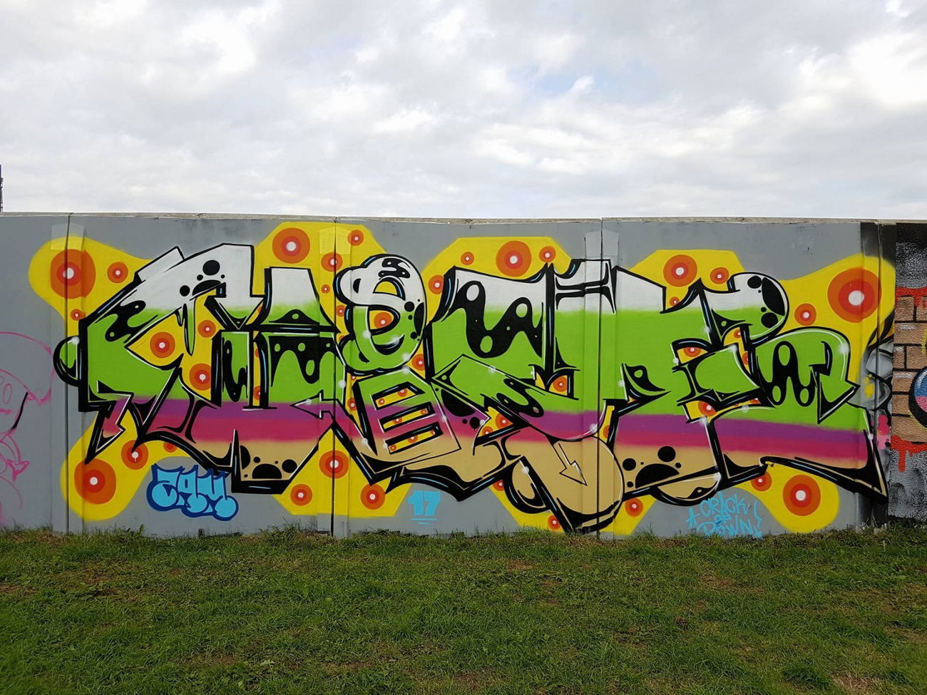 Graffiti Wall in Kolind - Photo by HAOS - festival, kolind, colors (2017)