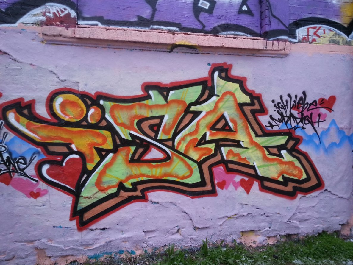 Graffiti Wall in Leipzig - Photo by HBGcrew - isa (2015)