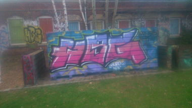 Graffiti Wall in Leipzig - Photo by HBGcrew - hbg (2015)