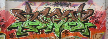 Graffiti Wall in Leipzig - Photo by HBGcrew - Huba (2015)