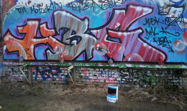 Graffiti Wall in Leipzig - Photo by HBGcrew - hbg (2015)