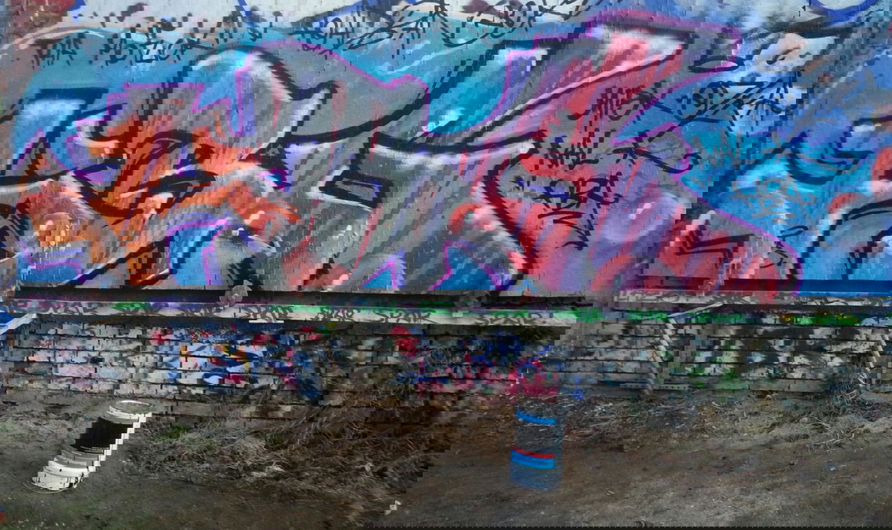 Graffiti Wall in Leipzig - Photo by HBGcrew - hbg (2015)