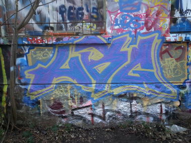 Graffiti Wall in Leipzig - Photo by HBGcrew - HBG (2015)