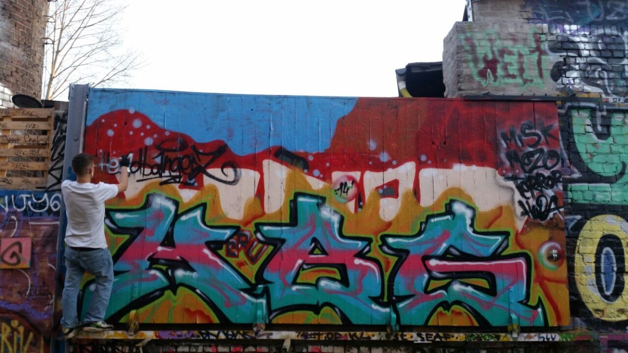 Graffiti Wall in Leipzig - Photo by HBGcrew - HBG (2014)