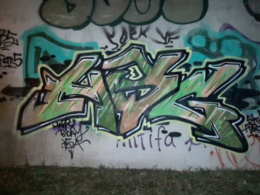 Graffiti Wall in Leipzig - Photo by HBGcrew - hbg (2015)