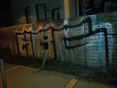 Graffiti Bombing in Leipzig - Photo by HBGcrew - HBG (2015)