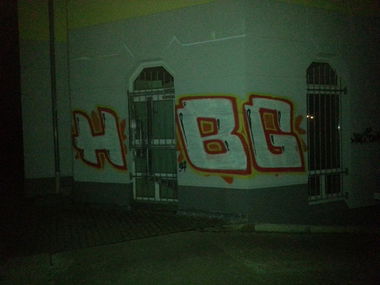 Graffiti Bombing in Leipzig - Photo by HBGcrew - hbg (2015)