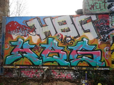 Graffiti Wall in Leipzig - Photo by HBGcrew - hbg, hbg (2015)