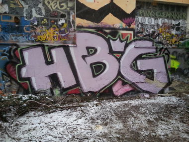 Graffiti Wall in Leipzig - Photo by HBGcrew - HBG (2015)