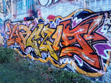 Graffiti Wall in Leipzig - Photo by HBGcrew - hbg219 (2014)
