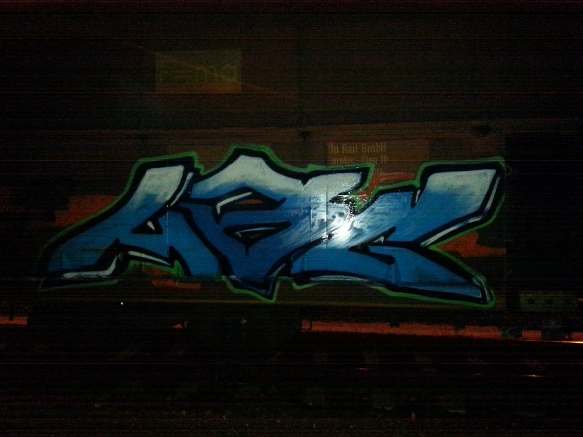 Graffiti Train in Leipzig - Photo by HBGcrew - HBG (2014)