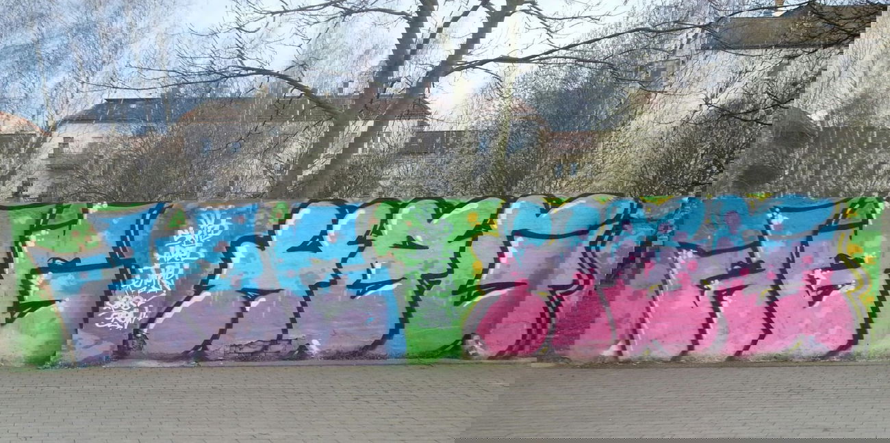 Graffiti Wall in Leipzig - Photo by HBGcrew - hbg, hbg (2015)