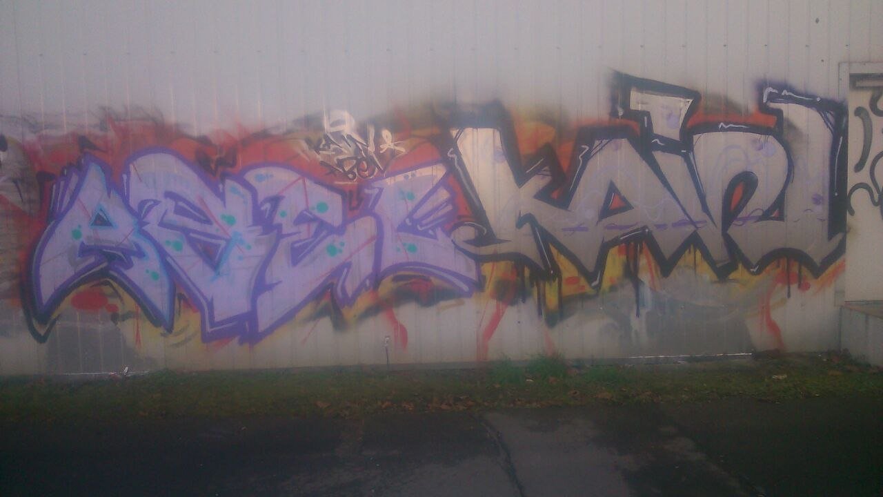 Graffiti Wall in Leipzig - Photo by HBGcrew - Abel, Kain (2014)