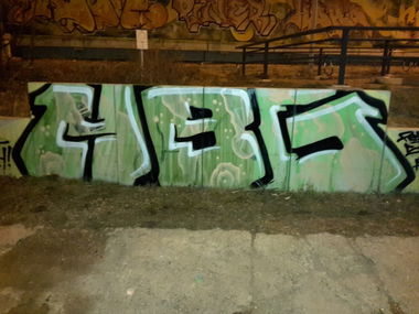 Graffiti Wall in Leipzig - Photo by HBGcrew - hbg (2015)