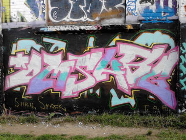 Graffiti Wall in Leipzig - Photo by HBGcrew - oms, hbg (2014)