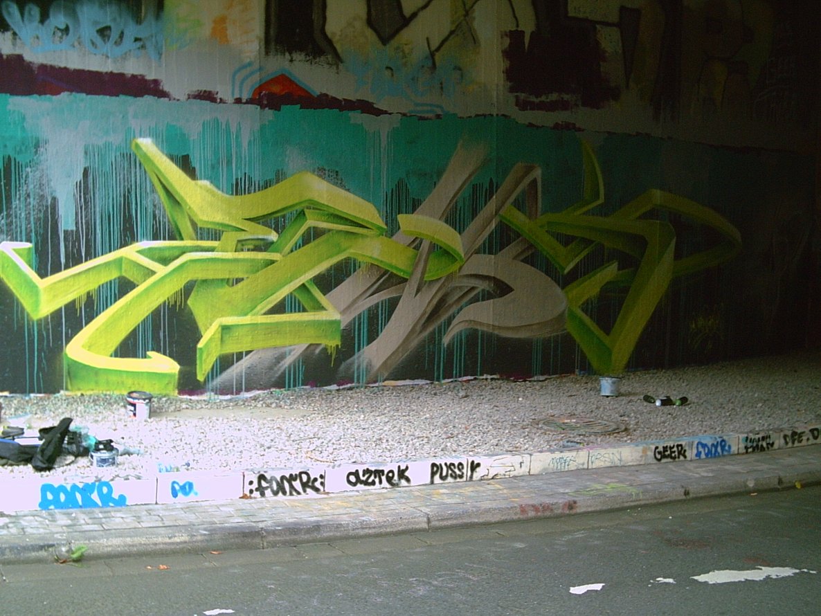 Graffiti Wall - Photo by HENCOK - 3d