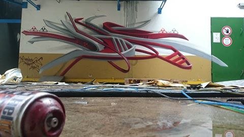 Graffiti Wall in Kreis Kleve - Photo by HENCOK - 3D, wildstyle, 3D (2015)