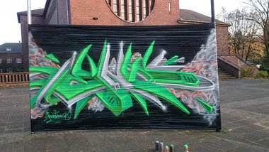 Graffiti Wall - Photo by HENCOK - 3d, wilstyle, 3d (2014)