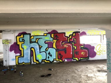 Graffiti Wall in Польша - Photo by HESTONE - graffiti, streetart, poland