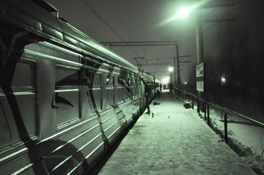 Graffiti Train in Ryazan - Photo by HGKPOWER - HGK