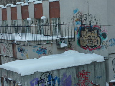 Graffiti Bombing - Photo by HICSONE