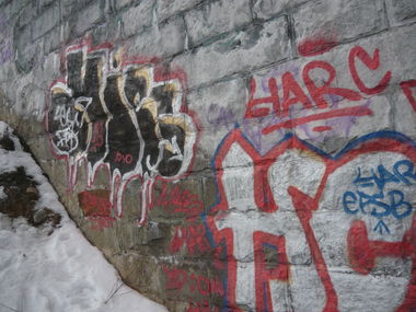 Graffiti Bombing - Photo by HICSONE