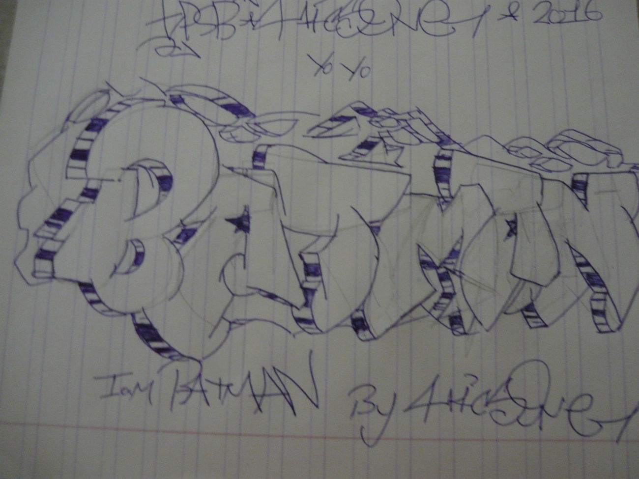 Graffiti Sketch - Photo by HICSONE (2016)