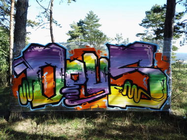 Graffiti Bombing in Jena - Photo by HOBO - OPUS, 1ST (2013)