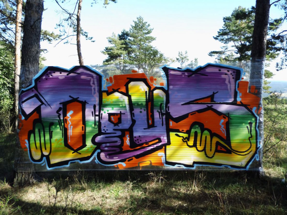 Graffiti Bombing in Jena - Photo by HOBO - OPUS, 1ST (2013)