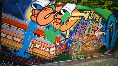Graffiti Wall in Jena - Photo by HOBO - ROTZ, FRECH, EASTGERMANY (2014)