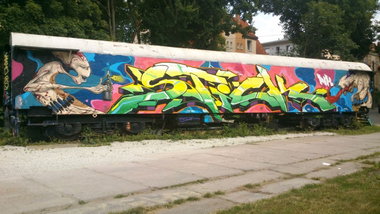 Graffiti Wall in Jena - Photo by HOBO - STICK, DIRO (2014)