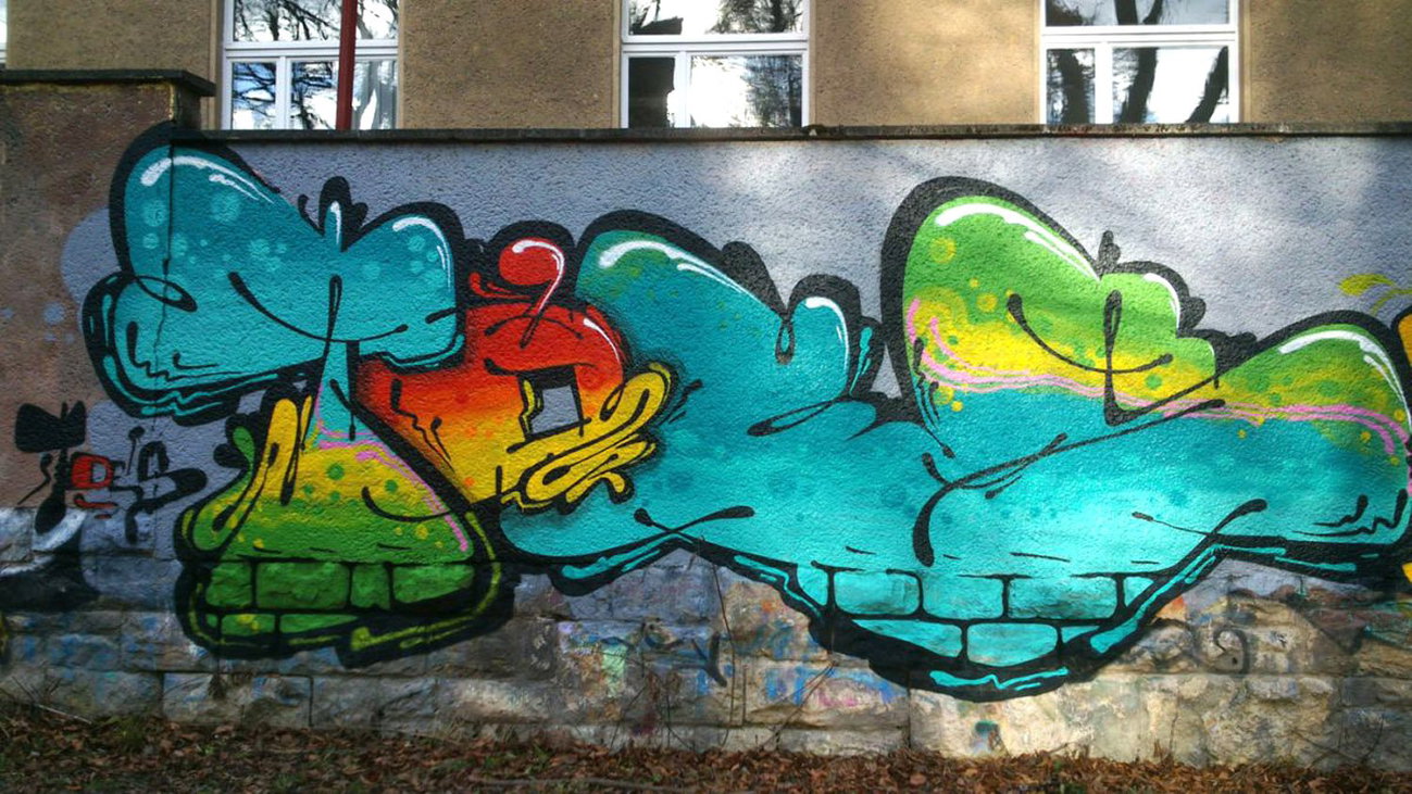 Graffiti Wall in Jena - Photo by HOBO - TOES (2014)