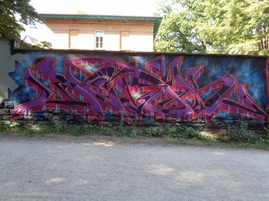 Graffiti Wall in Jena - Photo by HOBO - LOMMERWEG (2014)