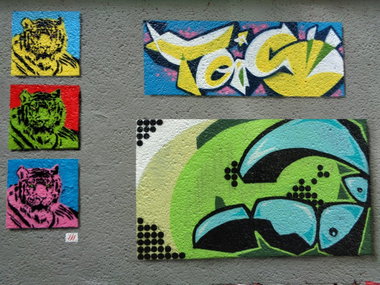 Graffiti Wall in Jena - Photo by HOBO - ISOE, TOIS;MODI (2014)