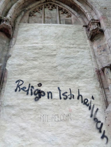 Graffiti Artwork in Jena - Photo by HOBO - RELOGIN, CHURCH (2014)