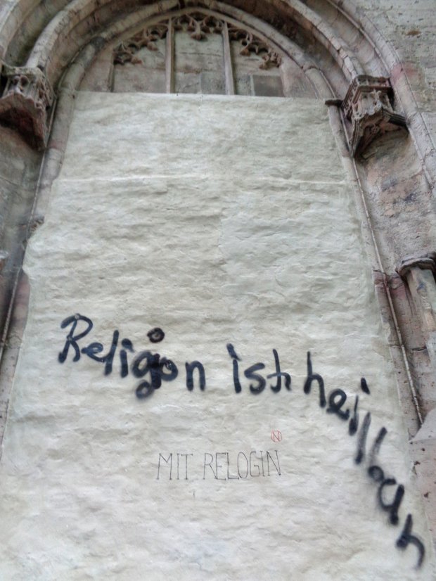 Graffiti Artwork in Jena - Photo by HOBO - RELOGIN, CHURCH (2014)