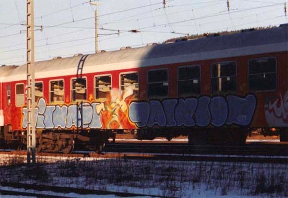 Graffiti Train in Jena - Photo by HOBO - Old, STUFF, MFS
