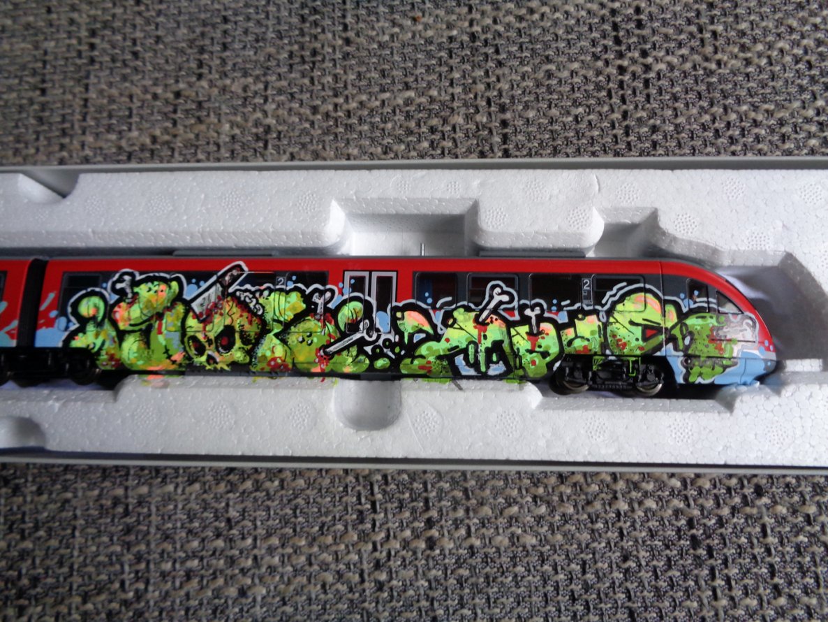 Graffiti Train in Jena - Photo by HOBO - ISOE, OPUS, 1ST (2014)