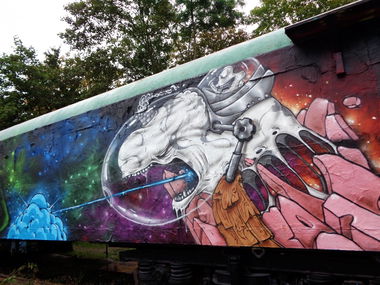 Graffiti Wall in Jena - Photo by HOBO - Trash-Train (2014)